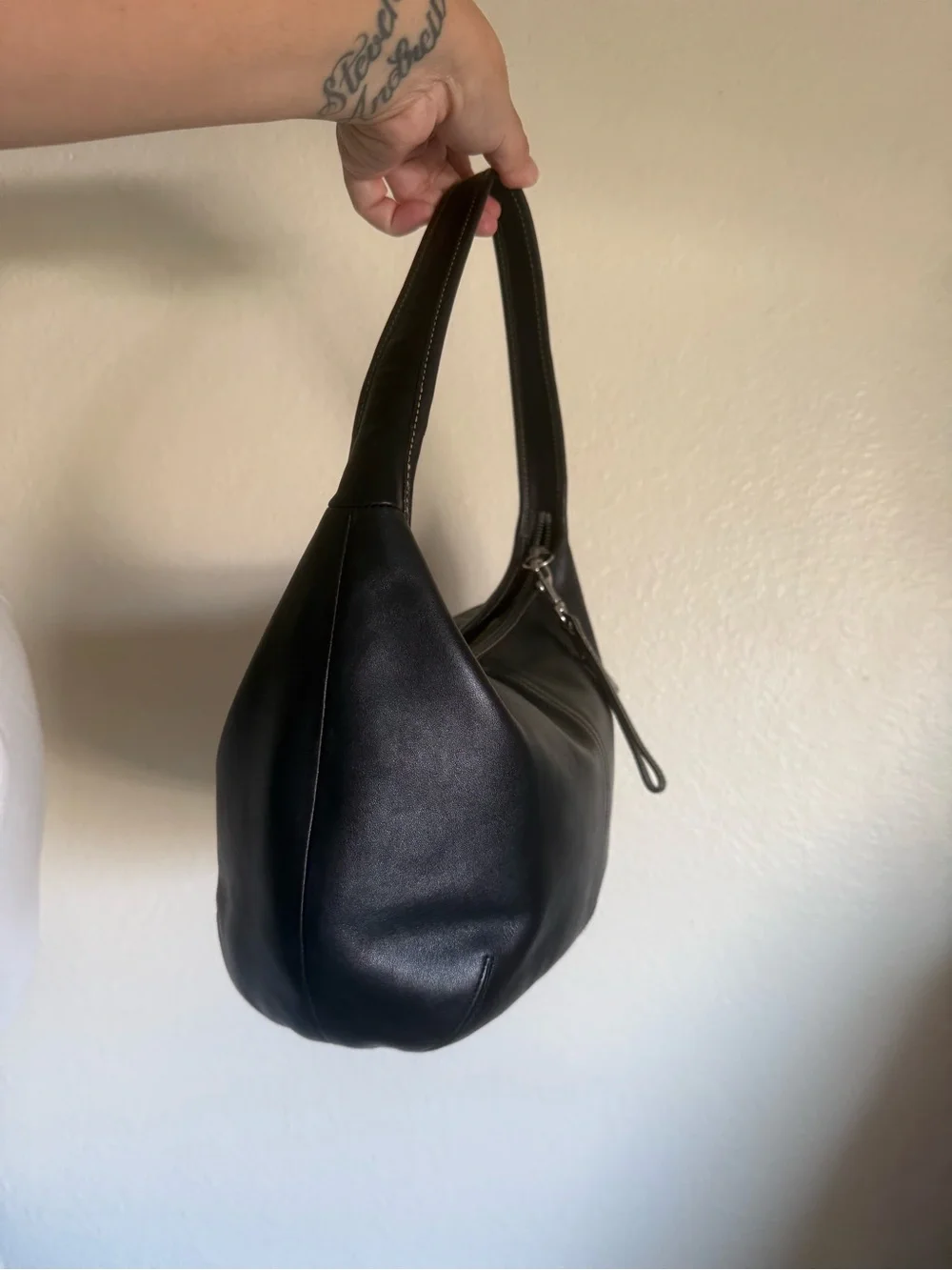 Vintage 2003 Coach Ergo Hobo Black Leather Shoulder Bag 9219